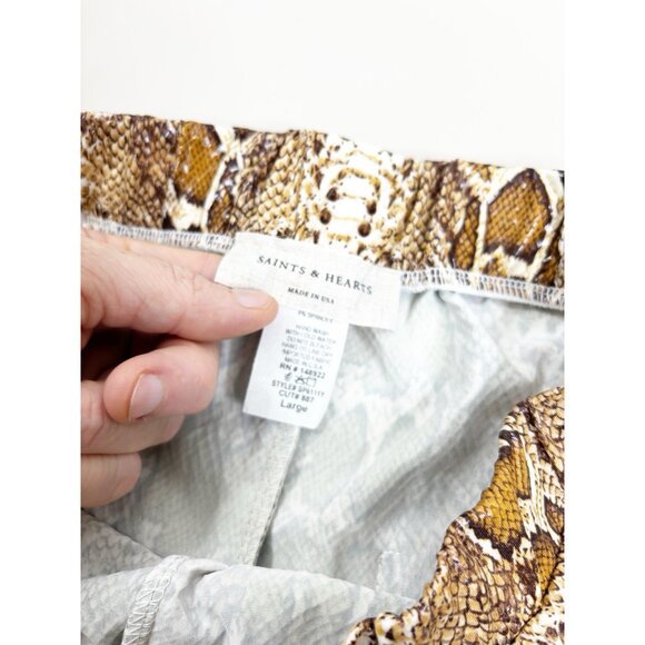 Saints & Hearts Large (27x37) Snake Bell Bottom Festival Costume Disco Pants EUC - Picture 10 of 11